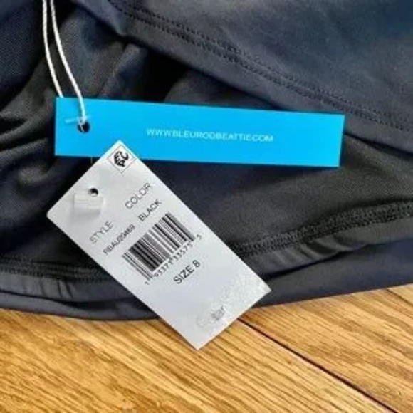 NWT Bleu Rod Beattie U-Notch Black Tankini Swim Top Size 8 - Picture 6 of 9